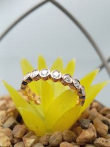 แหวนแต่งงานแหวนหมั้นแบบคลาสสิกแหวนเพชรเม็ดกลมประดับเพชร14K 18K ได้รับการรับรองจาก giigi - Product Image 6