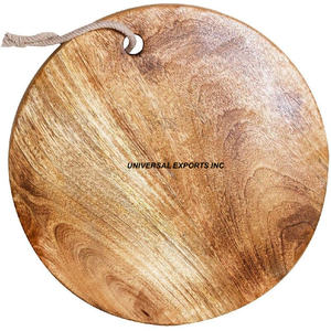 Planche à découper en bois fini naturel Bloc à découper fait à la main de belle qualité Planche à découper de luxe fini naturel - Product Image 1