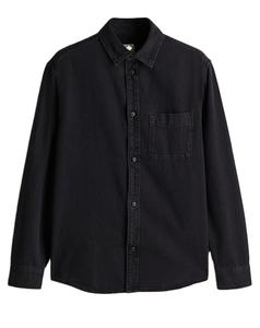 Men's <b>Top</b> Trending Regular Fit Premium Quality Custom Brand Comfort Wear Rigid 100% Cotton Denim <b>Black</b> <b>Long</b> <b>Sleeve</b> Collar Shirts - Product Image 1