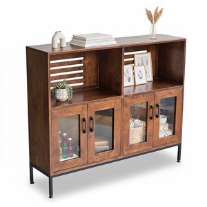 Mueble Decorativo Moderno de Madera de Caucho de 120x30x85cm KTB68178 - Product Image 1