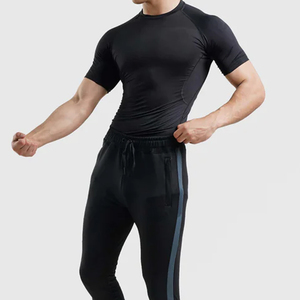 <b>Compression</b> <b>Shirts</b> OEM Custom High Quality <b>Men's</b> MMA Rash Guard Breathable Anti-Bacterial Quick Dry Seamless Long Sleeve T-<b>Shirt</b> - Product Image 4