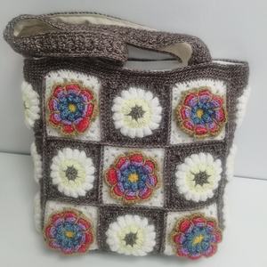 Venta al por Mayor de Fábrica, Nueva Bolsa de Flores de Peluche Tejida a Crochet, Color Marrón, Hecha a Mano, Regalo para Navidad, Año Nuevo, Día de San Valentín 2025 - Product Image 2