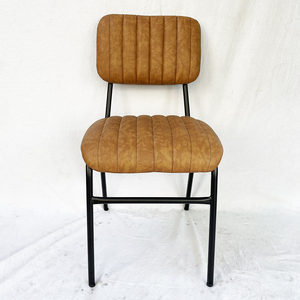 Modern/Farmhouse Fabric <b>Dining</b> <b>Chairs</b> with Multi-Colored Leather Upholstery GA68024 - Product Image 2