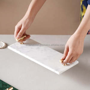 Haute Qualité Personnalisé Moderne Blanc Marbre Plateau De Fromage Couteau En Bois De Noël Eid Ramadan Décoratif Portable Ménage - Product Image 2