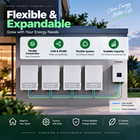 Batterie au lithium LiFePO4 10 kWh 51,2 V 200 Ah, système de stockage d'énergie domestique ESS, système de batterie solaire pour l'alimentation de secours résidentielle