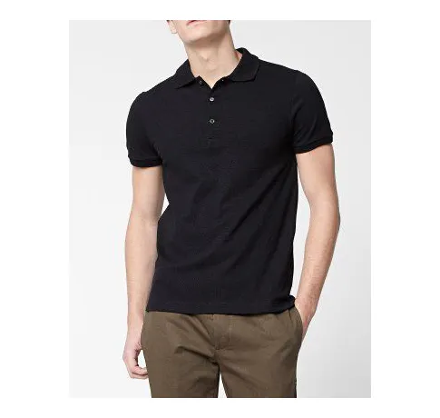 100% Baumwolle Custom LOGO Blank Herren Golf T-Shirts Gesticktes Logo Plain Kurzarm Polo Shirts für Männer