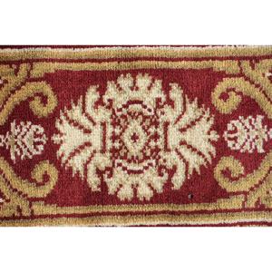 Alfombra Turca Vintage de 5.3x8.4 pies, Alfombra Grande, Alfombra de Lana con Diseño Floral Rojo Beige - Product Image 5