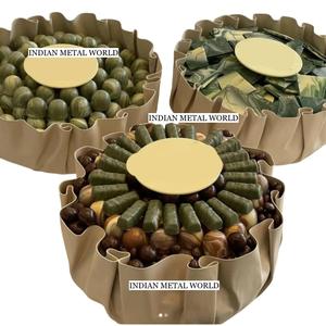 Venta al por mayor de cuencos de metal decorativos para el hogar, dulces de mesa, dulces, cuenco para servir para regalos de boda y Festival - Product Image 1