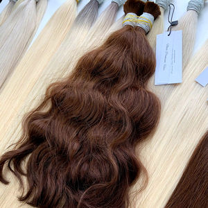 Extensions de cheveux humains vierges vietnamiens 100 % naturels Remy en vrac, couleur naturelle, cheveux raides – Produit phare - Product Image 1