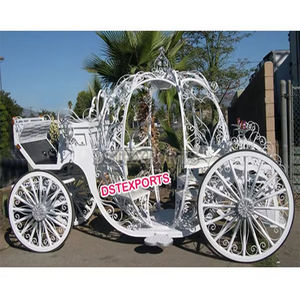 Chariot de cheval de Cendrillon de Style citrouille pour les décorations de mariage doux thème de mariage indien inspiré chariot de Cendrillon - Product Image 1