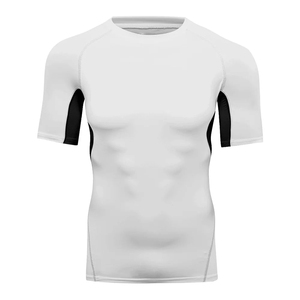T-shirt de gymnastique surdimensionné personnalisé pour hommes Polyester coton séchage rapide évacuation de l'humidité Fitness entraînement musculation vêtements de sport - Product Image 5