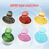 Soins de la peau coréens Solution raffermissante et anti-rides pour les sous-yeux Concombre de mer et hydrogel noir Patch coréen pour les yeux