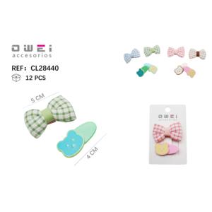 Épingles à cheveux arc coloré ours épingles à cheveux paires d'accessoires de coiffure élégants - Product Image 1