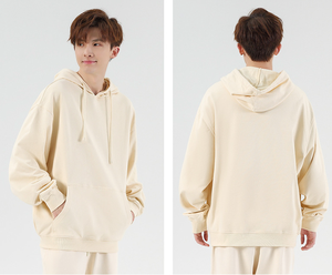 Sweat à capuche 100% coton de haute qualité pour hommes, surdimensionné vierge des fabricants de conception poids lourd personnalisé pour l'hiver - Product Image 2