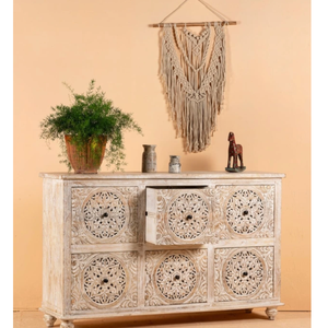 ตู้ไม้เนื้อแข็งแกะสลักด้วยมือขยายได้งานฝีมือที่ไม่ซ้ำกันเฟอร์นิเจอร์บ้านที่จำเป็นสำหรับห้องนั่งเล่นโรงพยาบาลที่เพิ่มขึ้น - Product Image 2