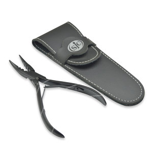 Alicates de mandíbula lisos de nariz doblada de acero inoxidable de alta calidad profesional para extensiones de cabello - Product Image 5