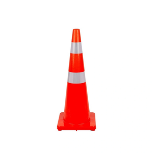 Cône de signalisation routière en PVC orange de sécurité Wesure, haute visibilité, 11/30/45/70/90 cm, cône de sécurité pour barricade routière - Product Image 6