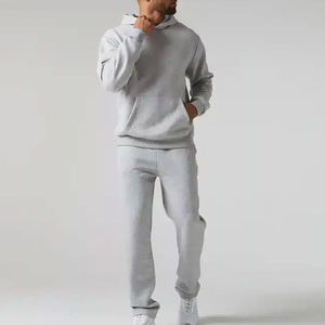 Nouvel ensemble de survêtement en molleton d'hiver pour homme, 2 pièces, pantalon épais et chaud et sweat à capuche - Product Image 2