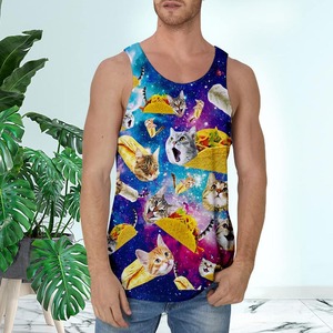 Débardeur slim fit sans manches pour hommes avec logo personnalisé design élégant à bas quantité minimale de commande entraînement musclé vente en gros - Product Image 3