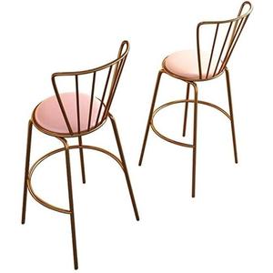 Round <b>Wooden</b> <b>Bar</b> Stool for Adults Durable and Long-Lasting Metal Frame Easily-stored for Home Kitchen - Product Image 4