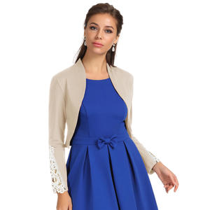 Robe en coton à manches longues, détail en Crochet pour femmes, tissu décoratif, ouvert, printemps, OEM, - Product Image 3