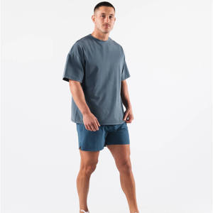 Camiseta de hombre hecha a medida de alta calidad, patrón sólido de última moda con estampado de logotipo totalmente personalizable - Product Image 1