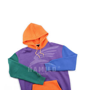 เสื้อฮู้ดสวมหัวสำหรับผู้ชาย, ผ้าฝ้าย100% ระบายอากาศลายพื้นย้อมธรรมดาผสมทำจากผ้าฝ้ายสไตล์ที่เป็นเอกลักษณ์ - Product Image 2