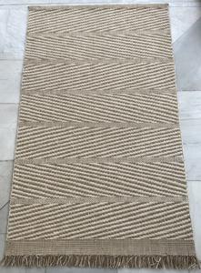 Indien tissé à la main Jute coton plat tissé Dhurrie tapis élégant rond motif tapis ensemble pour maison chambre porte cuisine Logo exportateur - Product Image 2