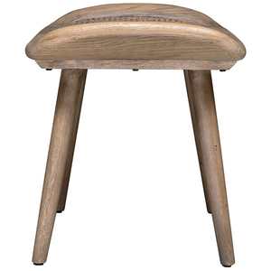 Banco Rústico Edward Hecho de Madera de Teca Sólida y Ratán Tejido con Acabado de Madera Natural para Uso en Interiores y Exteriores. - Product Image 4