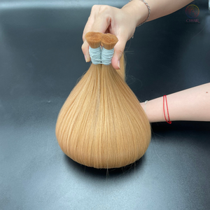 Venta al por mayor #16 Color 70 Cm Super doble dibujado onda natural 100% máquina vietnamita doble trama a granel Paquete de cabello humano crudo listo - Product Image 5