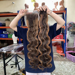 Paquets Body Wave Mix Color Brown Super Double Bundles 12A Grade Cheveux humains vietnamiens pour femmes noires Styles - Product Image 1