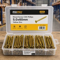 Tornillos para Madera Phillips Avellanados de Acero al Carbono con Zinc Amarillo DIN 7997 EN 14592 M3-M6 16-100mm Directo de Fábrica
