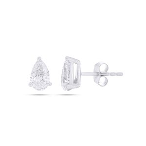 Pear Stone Pushback Stud <b>Earring</b> - Product Image 1
