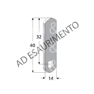 PALANCA ESTÁNDAR Para cilindros de paleta Tamaño 14x40mm - Product Image 1