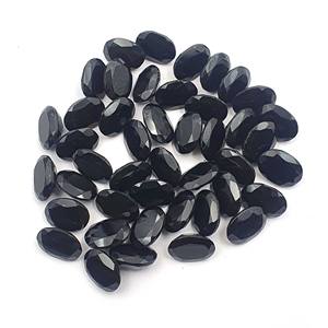 Lote de 20 Piedras Preciosas Sueltas de Ónice Negro Natural de Buena Calidad, Corte Ovalado, 10*14 MM, 102 CT, Piedras Preciosas Sueltas de Ónice para Joyería - Product Image 2