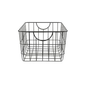 Best sale Prices iron Round Storage <b>baskets</b> Kitchenware <b>wire</b> <b>basket</b> Black Color Kitchenware tabletop Usage - Product Image 6