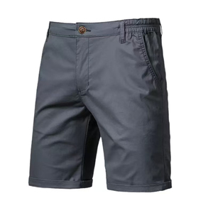 High Quality Men's Casual Cotton Solid Knitted Breathable Quick-Drying <b>Shorts</b> Elastic Mid Waist Front for Daily Use Summer - Product Image 5
