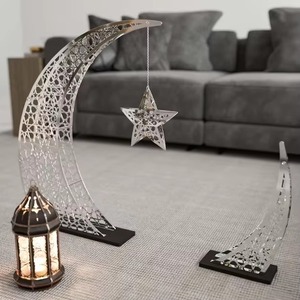 Excellente fabrication métal lune cadeaux musulmans pour RAMADAN KAREEM déco luxueuse à la maison nouveau Design - Product Image 5
