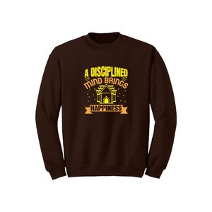 Sweat-shirt en coton mélangé Bouddha Thèmes Imprimer 12 options de couleur Style décontracté 260-280 GSM Placement de conception personnalisable pour l'hiver - Product Image 1