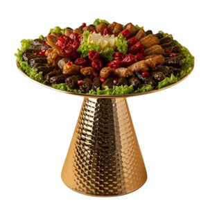 Cuenco de catering para restaurante de Hotel, plato de servicio dulce, cuenco de servicio de Chocolate de Metal Vintage, cuenco de Chocolate hecho a mano con acabado dorado - Product Image 1