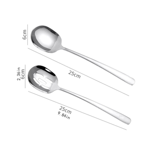 Cuchara de servir de boda de acero inoxidable para restaurante de hotel y utensilios de cocina cuchara de postre - Product Image 1