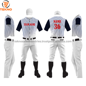 ชุดเครื่องแบบเบสบอลผ้าโพลีเอสเตอร์น้ำหนักเบาระบายอากาศได้ดีชุดเบสบอลแบบแห้งเร็วออกแบบโลโก้ได้ตามต้องการ - Product Image 6