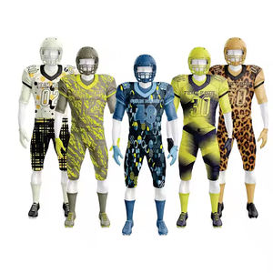 Uniforme de football américain unisexe personnalisé, vêtements de sport respirants à manches courtes pour unisexe - Product Image 2