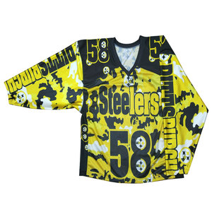 Venta caliente personalizada barato fútbol americano Jersey manga larga nuevo diseño joven adulto tamaño de alta calidad - Product Image 5