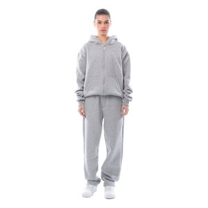 Ensemble de survêtement professionnel pour femmes, épais, 100% coton, deux pièces, imperméable, surdimensionné, à capuche, jogging d'hiver - Product Image 3