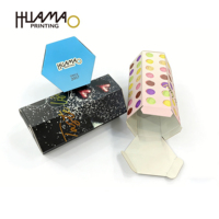 Cajas Plegables Reciclables Ecológicas con Estampado en Relieve para el Día de San Valentín, Mini Cajas Hexagonales para Dulces de Chocolate, Pequeñas y Personalizadas