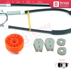 Kit de réparation de lève-vitre électrique arrière gauche BWR679 pour 307 3B 2003-2009 Cabriolet 2 portes 922393 - Product Image 5