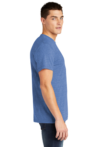 T-shirt unisexe Bella Canvas Custom Apparel en tissu tri-mélange bleu athlétique - Product Image 2