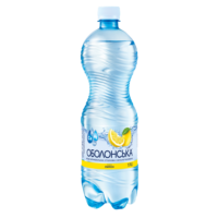 Eau gazeuse transparente Obolonska au citron 1L Bouteille réfrigérée