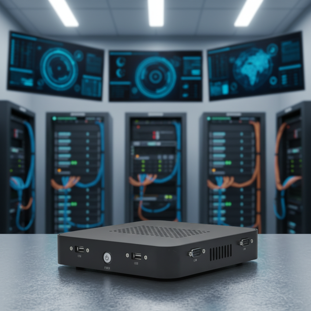 New N100 16GB DDR5 512GB NVME SSD 4K Triple Display Fanless Rugged Embedded Industrial Box PC with 4 LAN